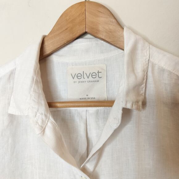 Velvet by Jenny Graham Mulholland Linen Button Up Shirt - Picture 6 of 11